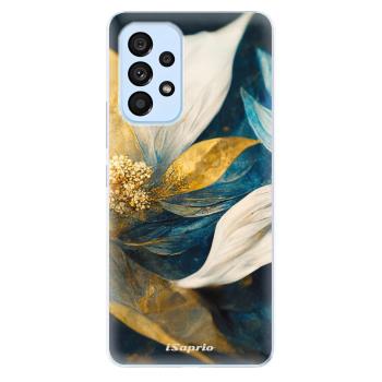 Odolné silikonové pouzdro iSaprio - Gold Petals - Samsung Galaxy A53 5G