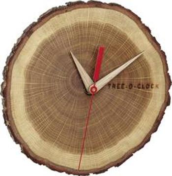 Quartz nástěnné hodiny TFA Dostmann Tree-o-Clock Wanduhr 60.3046.08, dub, dřevo