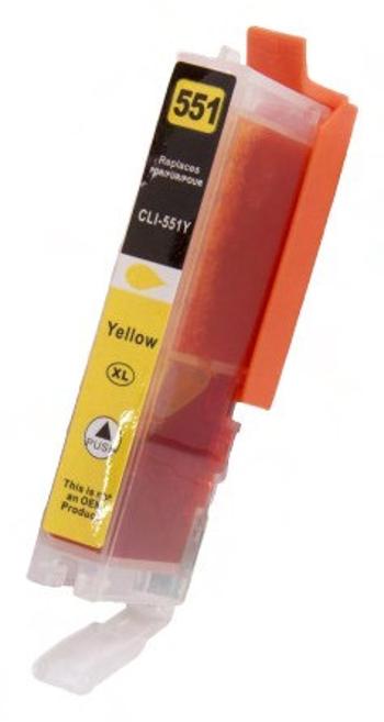 CANON CLI-551-XL Y - kompatibilní cartridge, žlutá, 13ml