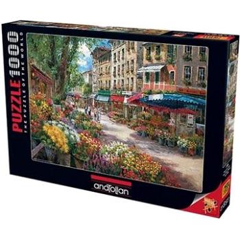 Anatolian Puzzle Květinový trh v Paříži 1000 dílků (8698543131064)