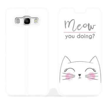 Flipové pouzdro na mobil Samsung Galaxy J5 2016 - M098P Meow you doing? (5903226065554)