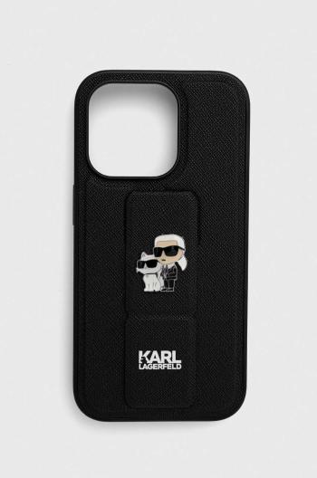 Obal na telefon Karl Lagerfeld iPhone 14 Pro 6.1'' černá barva