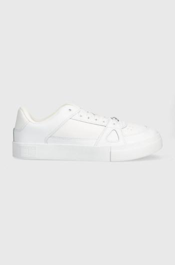 Kožené sneakers boty Tommy Jeans TJM VULCANIZED FOXING FLAG bílá barva, EM0EM01313