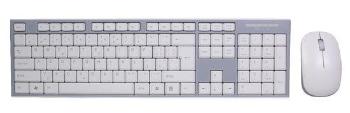EVOLVEO WK-180, set bezdr. klávesnice a myši, USB, 2,4GHz, CZ/US, bílo-šedý, WK-180