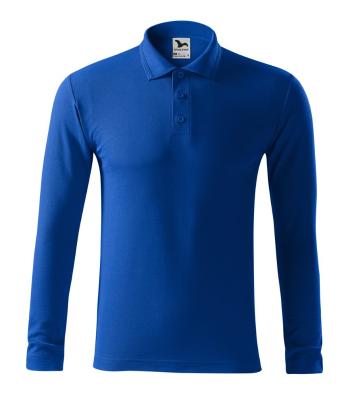 MALFINI Pánská polokošile s dlouhým rukávem Pique Polo LS - Královská modrá | L