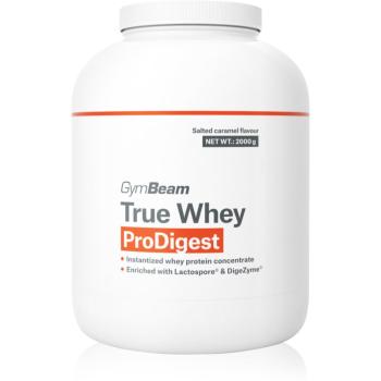 GymBeam True Whey ProDigest syrovátkový protein s trávícími enzymy příchuť Salted Caramel 2000 g