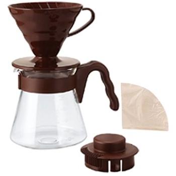 Hario V60 Pour Over Kit, hnědá, set (dripper+konvice+filtry) ()