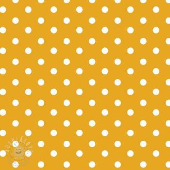 Bavlněná látka Dots yellow