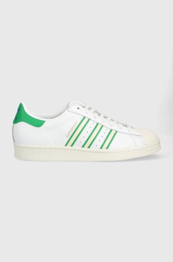 Kožené sneakers boty adidas Originals Superstar bílá barva