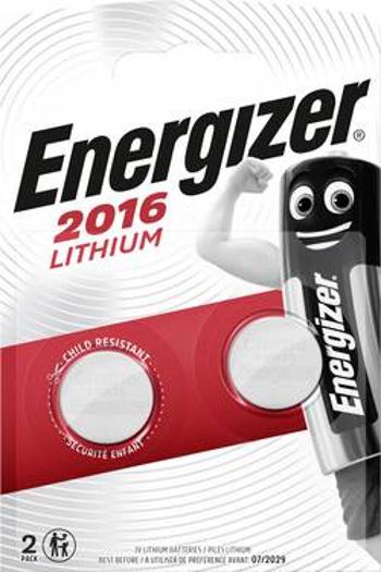 Knoflíkový článek CR 2016 lithiová Energizer CR2016 90 mAh 3 V 2 ks