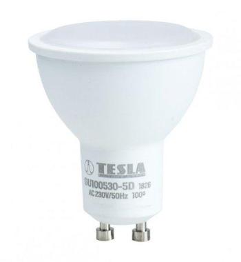Žárovka LED Tesla bodová, 5W, GU10, teplá bílá, stmívatelná