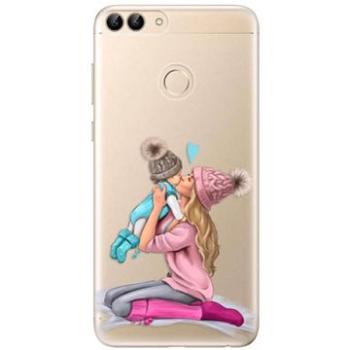 iSaprio Kissing Mom - Blond and Boy pro Huawei P Smart (kmbloboy-TPU3_Psmart)