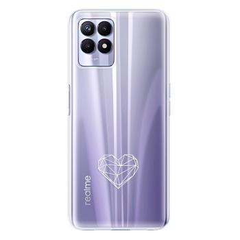 Odolné silikonové pouzdro iSaprio - čiré - Digital Love - Realme 8i