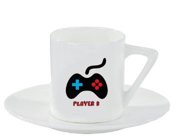 Espresso hrnek s podšálkem 100ml Player B