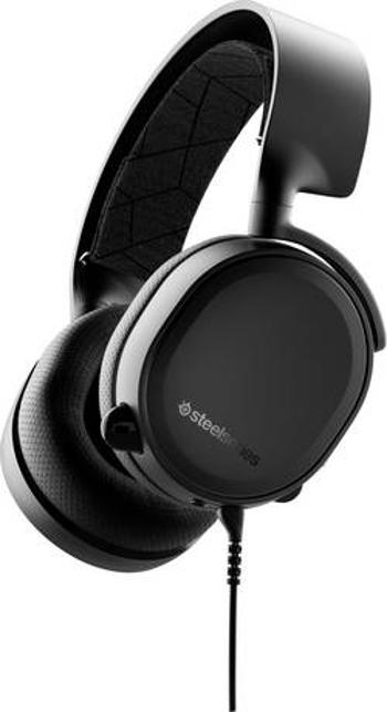 Steelseries Arctis 3 Console herní headset na kabel, stereo přes uši, jack 3,5 mm, černá