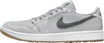 Nike Air Jordan 1 Low G Wolf Grey/White/Gum Medium Brown/Iron Grey 43 Pánské golfové boty