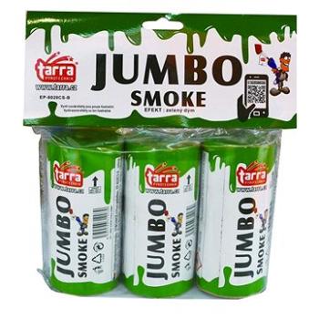 Dýmovnice - jumbo smoke -  zelená - 3ks - trhací pojistka (8595596319022)