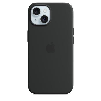 iPhone 15 Silicone Case with MS - Black