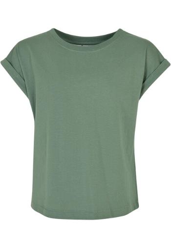 Urban Classics Girls Organic Extended Shoulder Tee salvia - 110/116