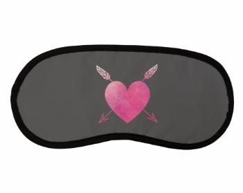 Maska na spaní - škraboška Prostřelené srdce