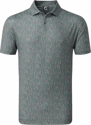 Footjoy Glass Print Mens Lava XL Polo košile