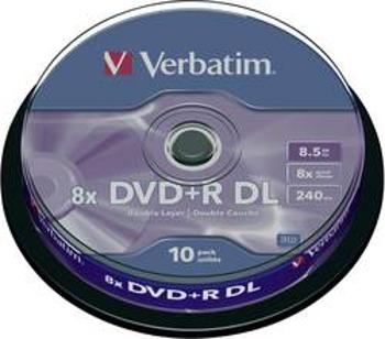 Verbatim DVD+R DL 8,5GB 8X 10 ks cake box