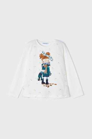 Dětská bavlněná košile s dlouhým rukávem Mayoral tmavomodrá barva