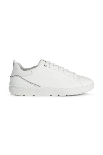 Kožené boty Geox Spherica Ec4 bílá barva