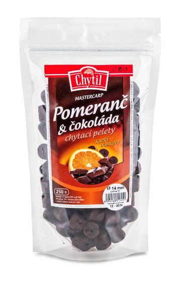 Chytil Chytací pelety s dírou 250 g - Pomeranč Čokoláda 14 mm