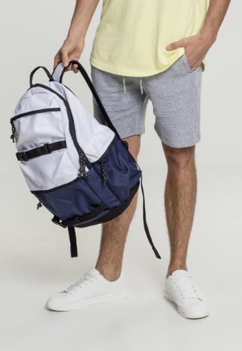 Urban Classics Backpack Colourblocking white/navy/black - UNI