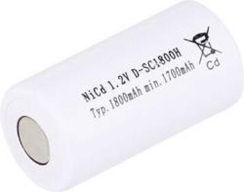 Speciální akumulátor Mexcel SC1800H, Sub-C, odolné vůči vysokým teplotám, Flat-Top , Ni-Cd, 1.2 V, 1800 mAh