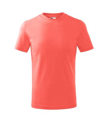 MALFINI Dětské tričko Basic - Korálová | 146 cm (10 let)