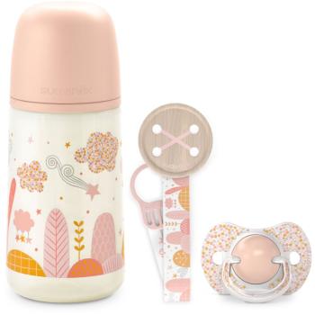 Suavinex Dreams Gift Set Pink dárková sada 0-6 m(pro děti od narození)