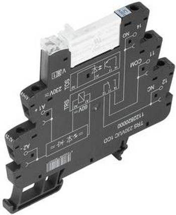 Vazební relé Weidmüller TRS 24VUC 1CO AGSNO, 24 V DC/AC, 6 A, 1 přepínací kontakt, 10 ks
