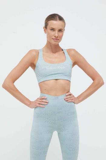 Sportovní podprsenka Calvin Klein Performance Essentials tyrkysová barva