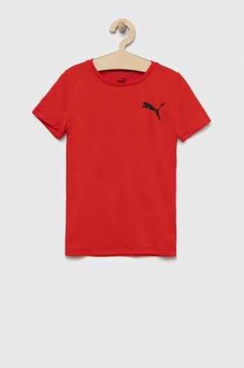 Dětské tričko Puma ACTIVE Small Logo Tee B červená barva, s potiskem