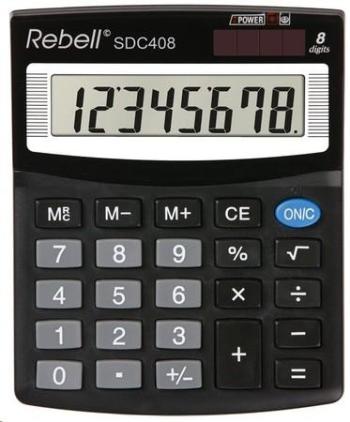 REBELL kalkulačka - SDC408 - černá, RE-SDC408 BX
