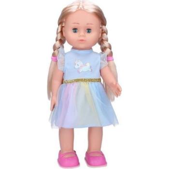 Wiky Eliška chodící panenka 41 cm modré šaty