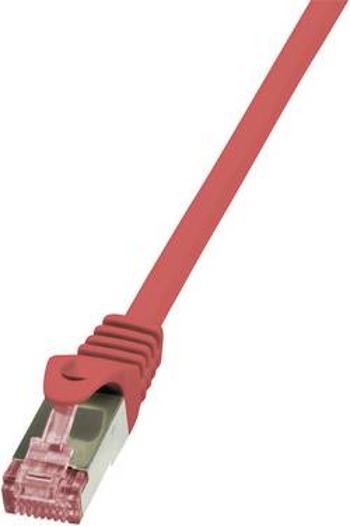 Síťový kabel RJ45 LogiLink CQ2044S, CAT 6, S/FTP, 1.50 m, červená
