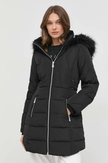 Péřová bunda Morgan dámská, černá barva, zimní