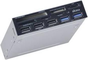 Vestavná čtečka karet do PC 8,9 cm (3,5") Akasa AK-ICR-17 AK-ICR-17, USB 2.0 (základní deska), USB 3.2 Gen 1 (USB 3.0), USB 3.0 (základní deska), SATA