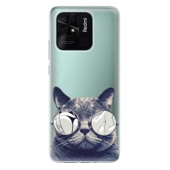 Odolné silikonové pouzdro iSaprio - Crazy Cat 01 - Xiaomi Redmi 10C