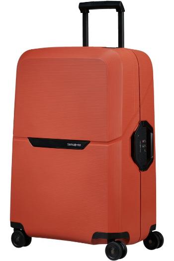 Samsonite Skořepinový cestovní kufr Magnum Eco M 82 l - oranžová