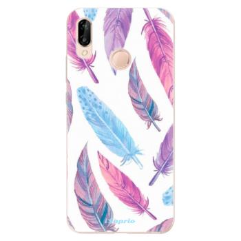 Odolné silikonové pouzdro iSaprio - Feather Pattern 10 - Huawei P20 Lite