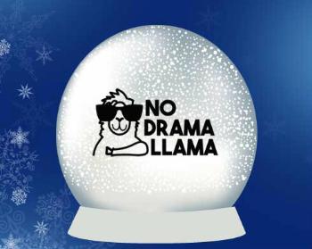 Sněhové těžítko No drama llama
