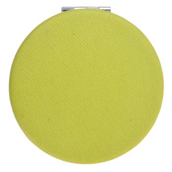 Zelenkavo žluté kulaté zrcátko - Ø 6 cm JZSP0001GR