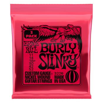 Ernie Ball Nickel Wound Strings Burly Slinky 3 Pack
