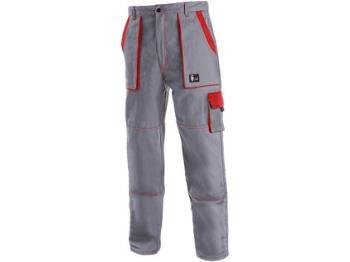 Kalhoty do pasu CXS LUXY JOSEF, pánské, šedo-červené, vel. 52
