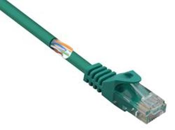 Síťový kabel RJ45 Basetech BT-2348161, CAT 5e, U/UTP, 2.00 m, zelená