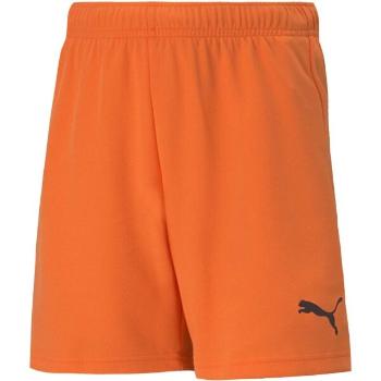 Puma TEAMRISE SHORT JR Juniorské šortky, oranžová, velikost 152